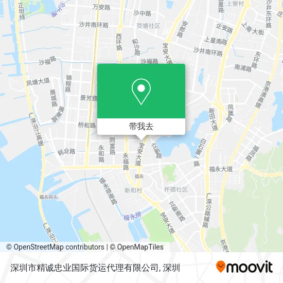 深圳市精诚忠业国际货运代理有限公司地图