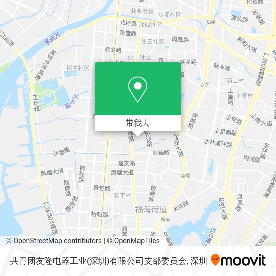共青团友隆电器工业(深圳)有限公司支部委员会地图