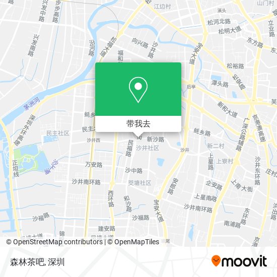 森林茶吧地图