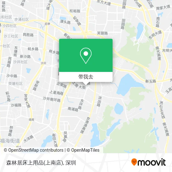 森林居床上用品(上南店)地图