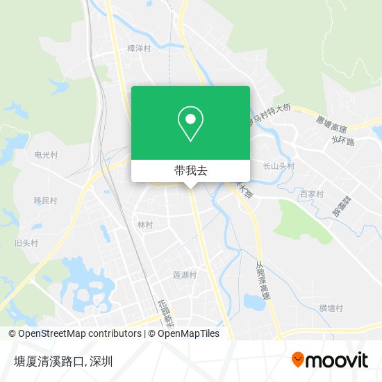 塘厦清溪路口地图
