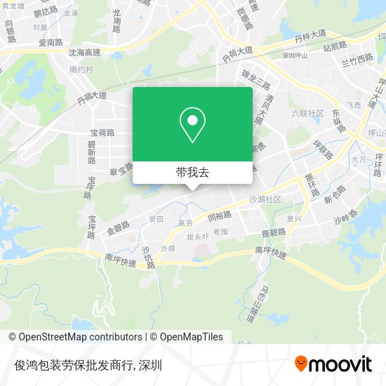 俊鸿包装劳保批发商行地图
