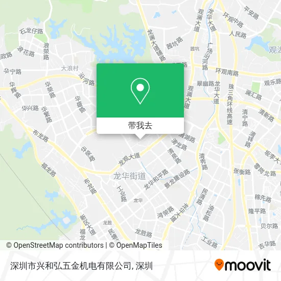 深圳市兴和弘五金机电有限公司地图