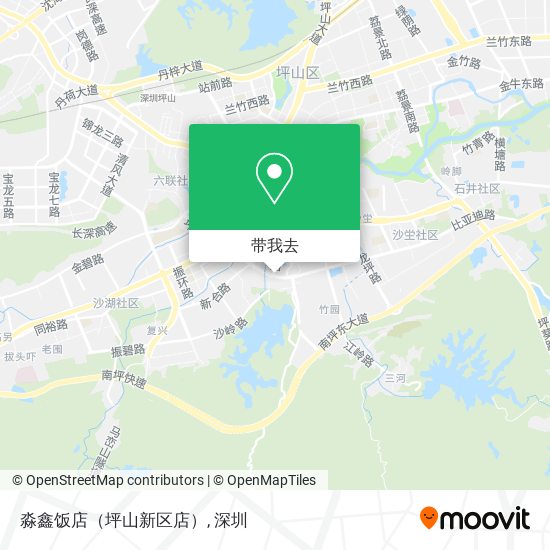 淼鑫饭店（坪山新区店）地图