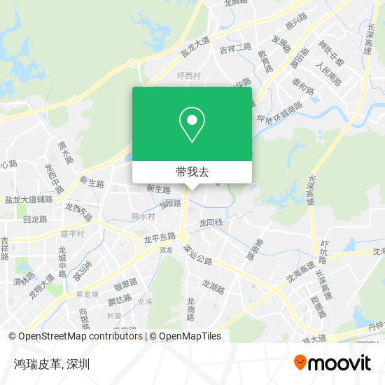 鸿瑞皮革地图