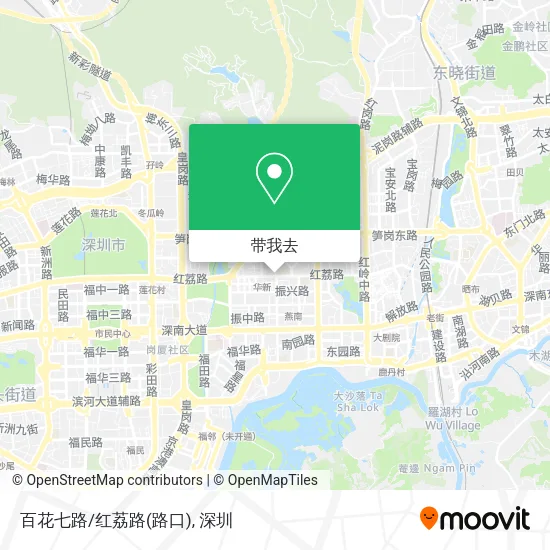 百花七路/红荔路(路口)地图