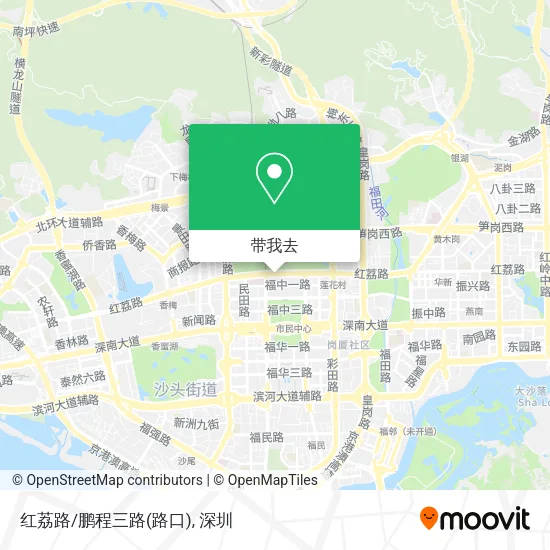 红荔路/鹏程三路(路口)地图