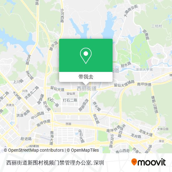 西丽街道新围村视频门禁管理办公室地图