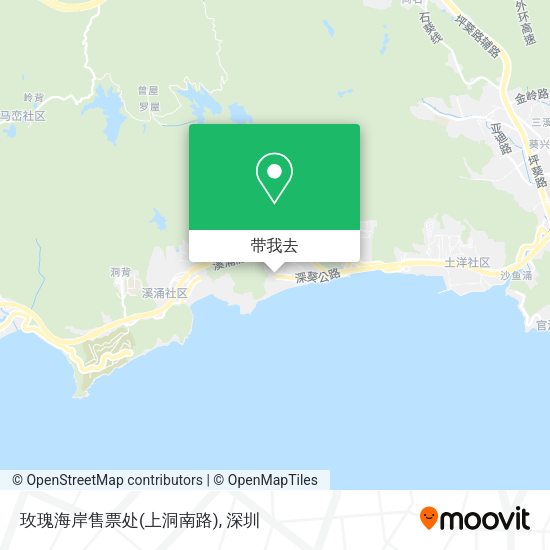 玫瑰海岸售票处(上洞南路)地图