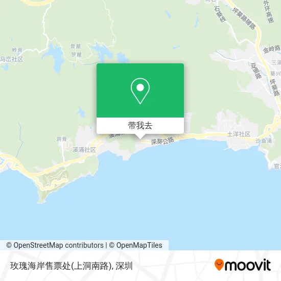 玫瑰海岸售票处(上洞南路)地图