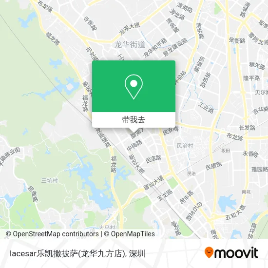 lacesar乐凯撒披萨(龙华九方店)地图