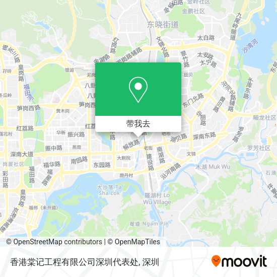 香港棠记工程有限公司深圳代表处地图