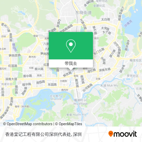 香港棠记工程有限公司深圳代表处地图