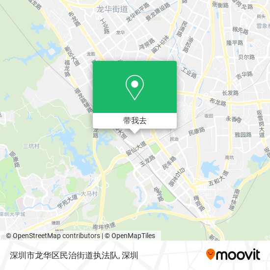 深圳市龙华区民治街道执法队地图