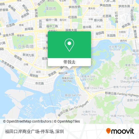 福田口岸商业广场-停车场地图