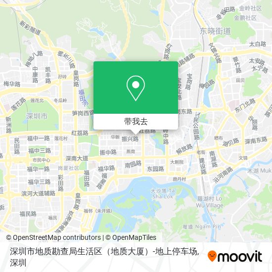 深圳市地质勘查局生活区（地质大厦）-地上停车场地图