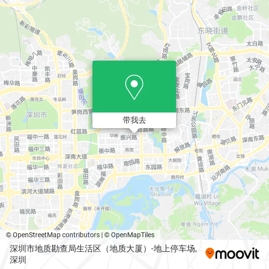 深圳市地质勘查局生活区（地质大厦）-地上停车场地图