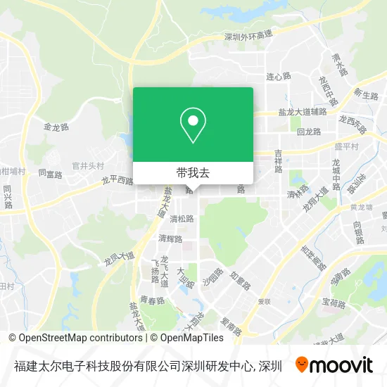 福建太尔电子科技股份有限公司深圳研发中心地图