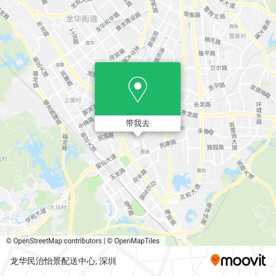 龙华民治怡景配送中心地图
