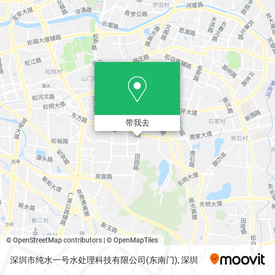 深圳市纯水一号水处理科技有限公司(东南门)地图