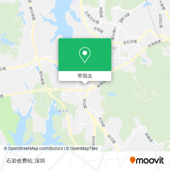 石岩收费站地图