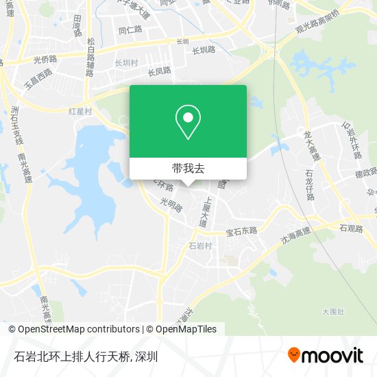 石岩北环上排人行天桥地图
