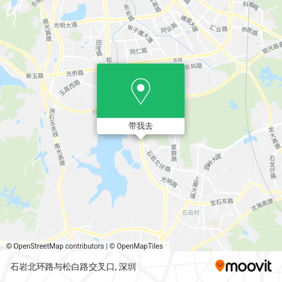 石岩北环路与松白路交叉口地图
