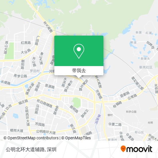 公明北环大道辅路地图