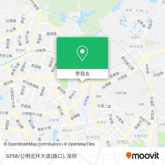 S358/公明北环大道(路口)地图