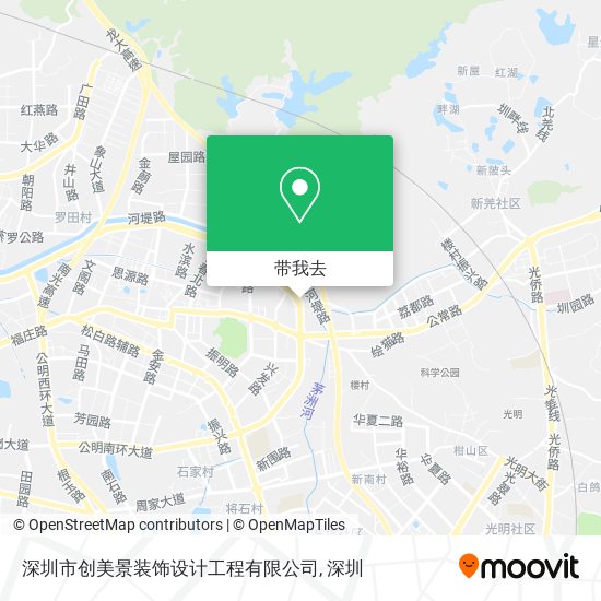 深圳市创美景装饰设计工程有限公司地图
