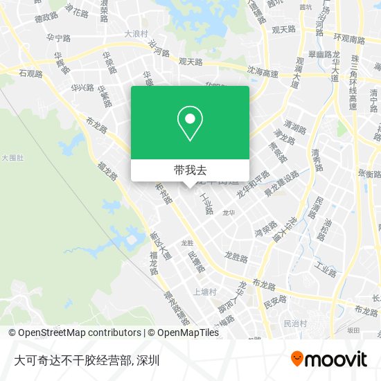 大可奇达不干胶经营部地图