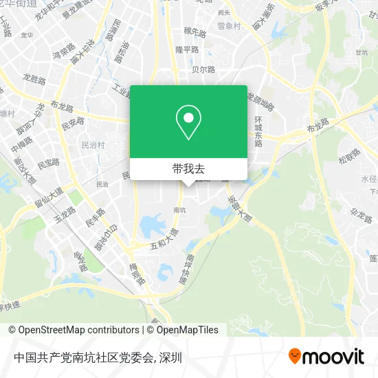 中国共产党南坑社区党委会地图