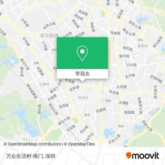 万众生活村-南门地图