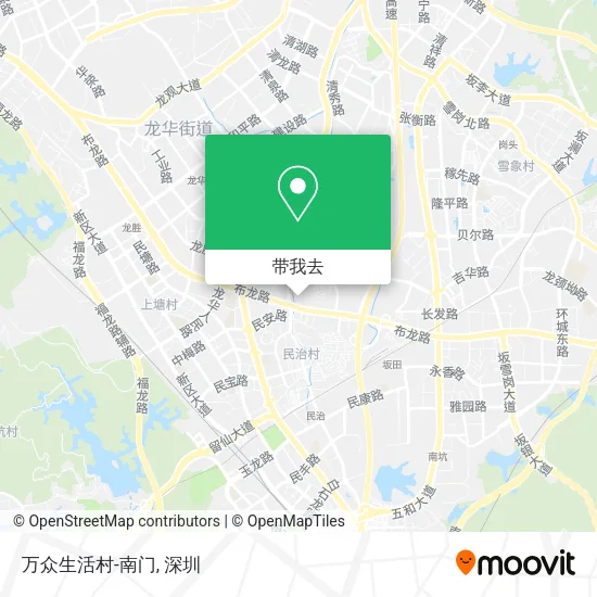 万众生活村-南门地图