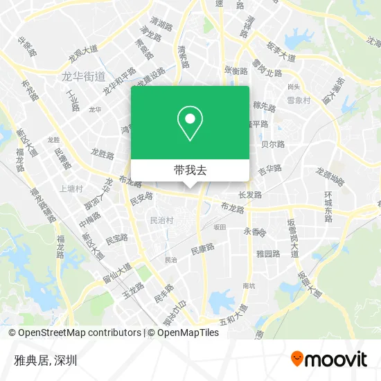 雅典居地图