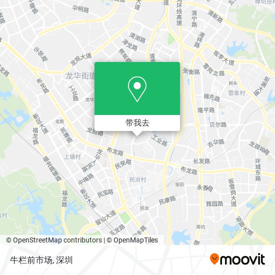 牛栏前市场地图