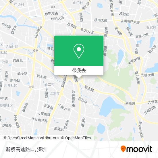 新桥高速路口地图