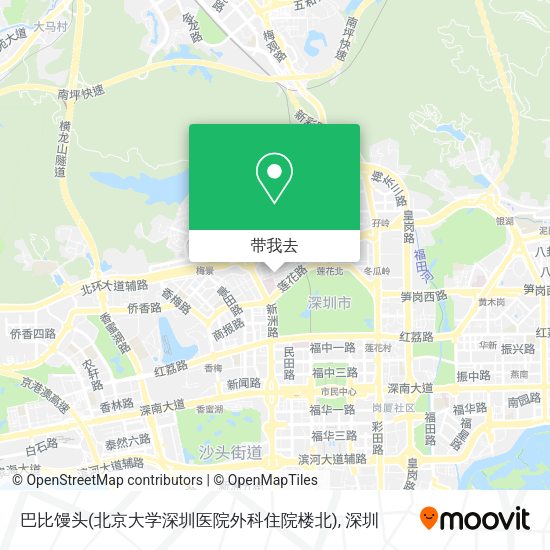 巴比馒头(北京大学深圳医院外科住院楼北)地图