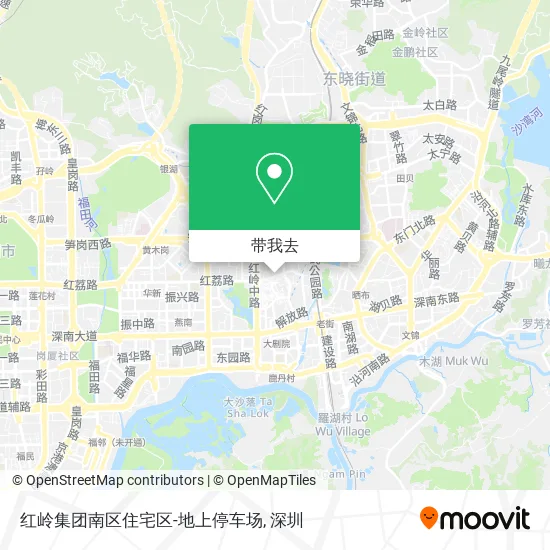 红岭集团南区住宅区-地上停车场地图