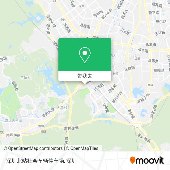 深圳北站社会车辆停车场地图