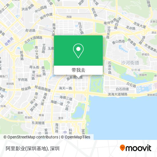 阿里影业(深圳基地)地图