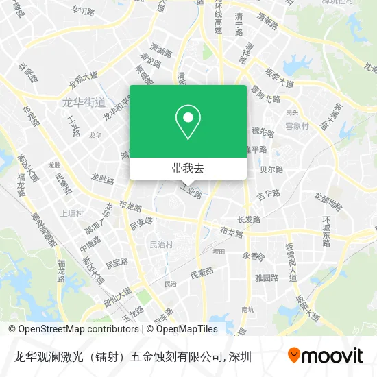 龙华观澜激光（镭射）五金蚀刻有限公司地图