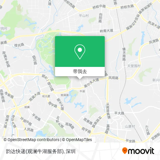 韵达快递(观澜牛湖服务部)地图