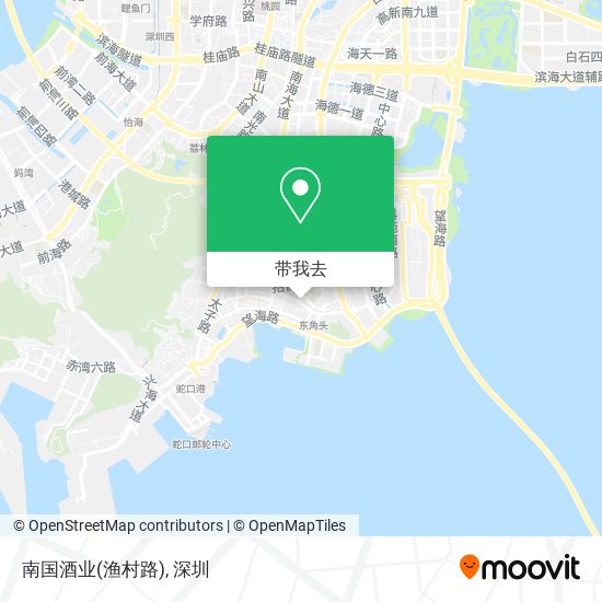 南国酒业(渔村路)地图