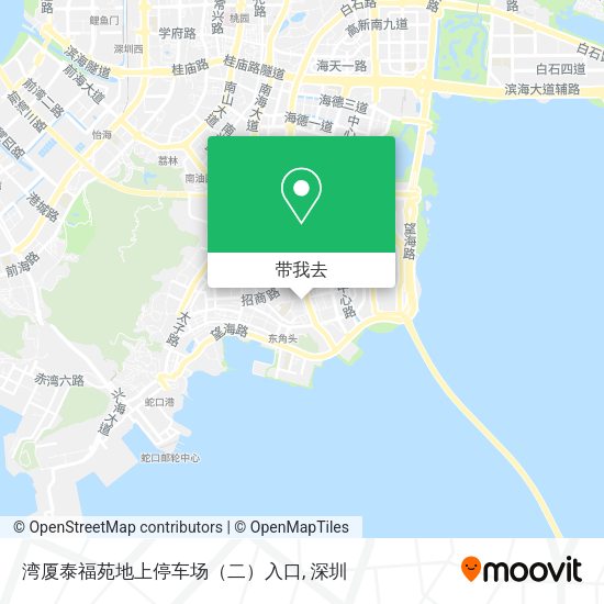 湾厦泰福苑地上停车场（二）入口地图