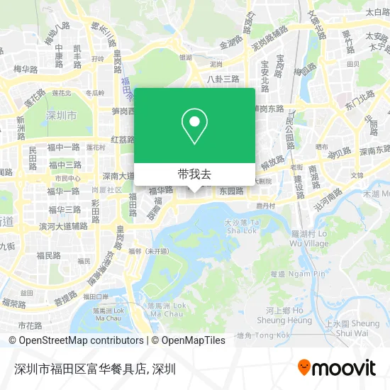 深圳市福田区富华餐具店地图