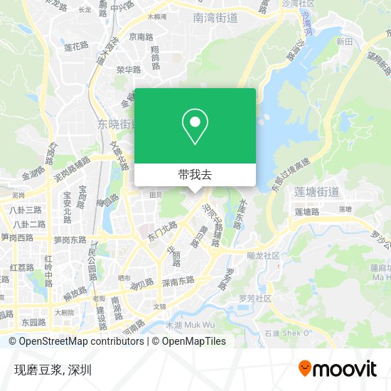 现磨豆浆地图