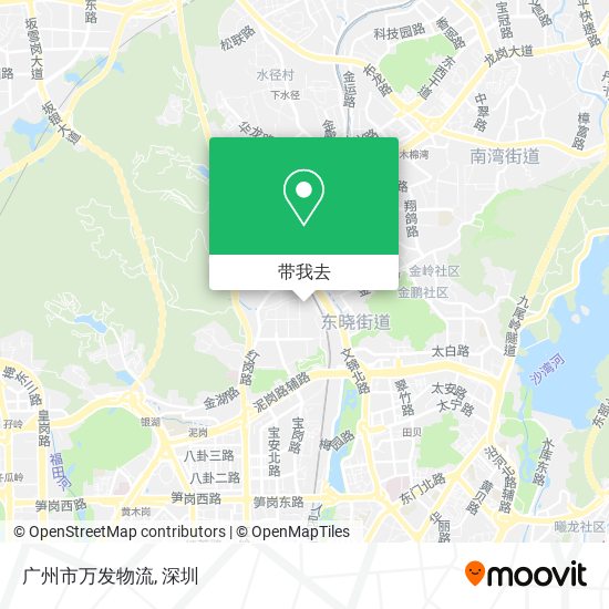 广州市万发物流地图