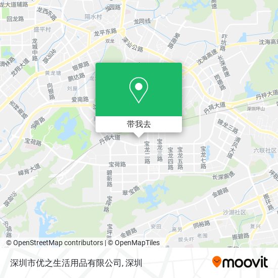 深圳市优之生活用品有限公司地图