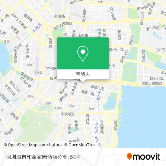 深圳城市印象家园酒店公寓地图